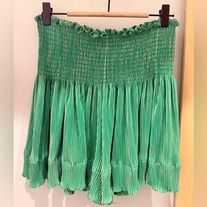 Metallic Green Swing Shorts